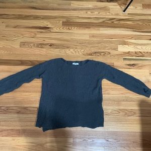 Dark grey knit sweater